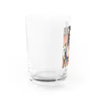 shiba9のビキニガール白 Water Glass :left