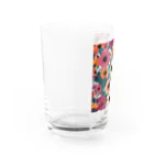 NATSUMAKITSUNEの北欧風　花柄　マリメッコ風 Water Glass :left