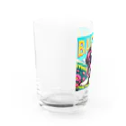 PINK GDのピンクグラサン犬グッズ Water Glass :left