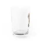 猫ミームグッズの【猫ミーム】餌を催促する猫 Water Glass :left