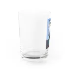 名言入りオリジナルデザイン商品の先入観は可能性を不可能にする Water Glass :left