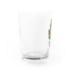 ファンシーTシャツ屋の蛇と薔薇のダガータトゥーデザイン Water Glass :left