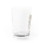 sagarooのサモトラケの三毛（文字あり） Water Glass :left