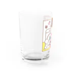 So湖いらの「びわ湖woクリーンniあらいぐま」びわこをせんたくグラス Water Glass :left