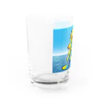Drecome_Designの【レインボーカラー】おねんね海獺(ラッコ)親子 Water Glass :left