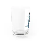 waterpandaのパンダの水遊び グラス左面
