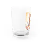 アニマルグッズストア　OPIの茶色い猫 Water Glass :left
