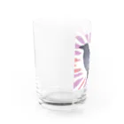 五木武利@楽して生きるのカラフルカラス Water Glass :left