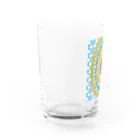 ロブ氏 イラストグッズ！の水辺に浮かぶひまわりの花 Water Glass :left