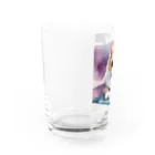 ryusky_333のサングラス姿の猫がヨガポーズでリラックス！ Water Glass :left