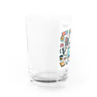 Iyashi_Nowの猫と犬のコラボ Water Glass :left