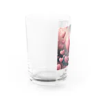 ねこねこねこんのピンクハート Water Glass :left