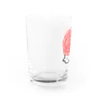 トリノウタイテのバラ子ちゃん Water Glass :left