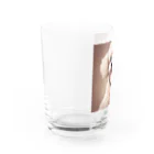 siawasejikanの素敵な笑顔のプードル Water Glass :left