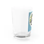 幸せ😃ショップ🍀の😃　ニコニコ　喜ぶ Water Glass :left