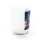 猫好き Japanの武士道ねこ Water Glass :left