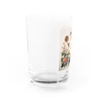 雲華堂の折り紙アート　春の兆し Water Glass :left