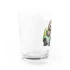 まるアニマル　のドライブナマケロくん Water Glass :left