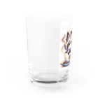 コウヘイのにゃんコーヒー タヌキ猫 Water Glass :left