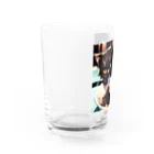 黒猫と珈琲のバレンタインに黒猫のチョコレートボムはいかが？ Water Glass :left