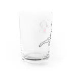 wasabishの小洒落た犬　だるメシアン Water Glass :left