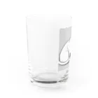 どうぶつやのサッカーボールと猫 Water Glass :left