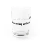 ぱんだまんのI LOVE CAT !（黒） Water Glass :left