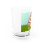 Vasetti_pressの草の中に座っているハリネズミ Water Glass :left