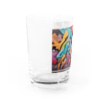 テフラんずのサイケデリックアート Water Glass :left