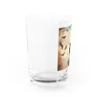 スウィート・アニマル・アートのクール黄昏れ猫ちゃん Water Glass :left