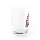 子猫カーニバルの子猫　イラスト Water Glass :left