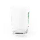 朧屋のあざといチョコミントキャット Water Glass :left