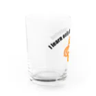 『NG （Niche・Gate）』ニッチゲート-- IN SUZURIの吾唯足知h.t.ショルダーアーチ橙・黒英語 Water Glass :left