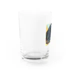 KenHana ハウスの黒パグケンちゃん癒しグッズ Water Glass :left