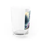 Motidukiの 紫色なトラ Water Glass :left