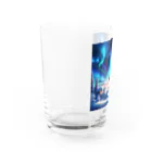 すずらん24のオーロラのある風景 Water Glass :left