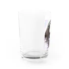 カラスのクッピのカラスのラビ Water Glass :left