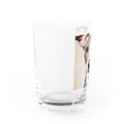 hono想(そう)イタグレ日記の笑顔のイタリアングレーハウンド Water Glass :left
