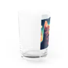 ロマンティックの何かを眺める猫のグッズ Water Glass :left