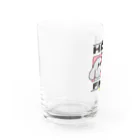 walkiesのハイタッチ！トイプードルシルバー Water Glass :left