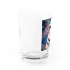 あなたに夢中の黒いビキニの女の子3（桃髪Ｖｅｒ．） Water Glass :left