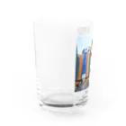 jkmurataのパールネックレス大好きなネコがブリュッセルを旅する Water Glass :left