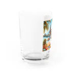 jkmurataの旅大好きなカッコいいねこがバリ島でのんびり Water Glass :left