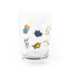 もふもふ堂の猫たちの集会 Water Glass :left