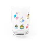 もふもふ堂のギリシャ神話好きへ！、かわいい１２（１３）星座のデザイン Water Glass :left