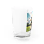 chibita08のグラサンプードル Water Glass :left