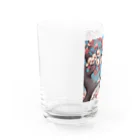 ウェブエンパイアの桜と雀（Cherry blossom & sparrow)  01 Water Glass :left