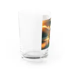 maruの湖畔の静寂な日の出 Water Glass :left