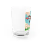 barisukaの空を飛ぶブルドッグ Water Glass :left