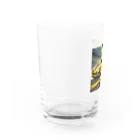 Try Anythingのイエロー スポーツカー コレクション Water Glass :left